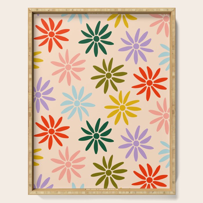 Retro Groovy Sun  Serving Tray Gallery Image 1