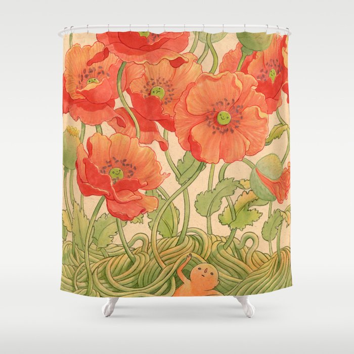 Poppy Season Shower Curtain Gallery Image 1