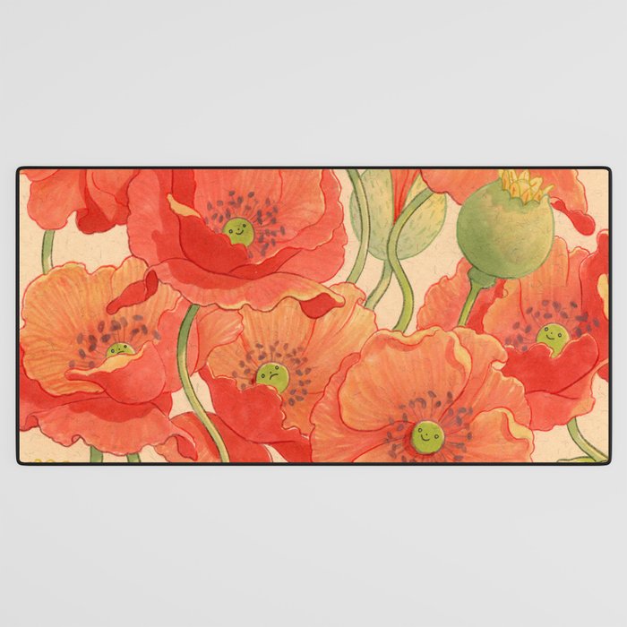 Poppy Season Desk Mat Gallery Image 3