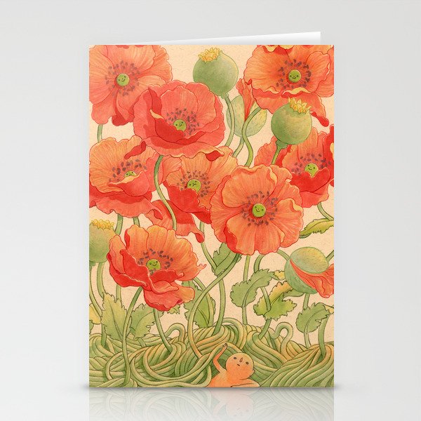 Poppy Season Stationery Card Gallery Image 2