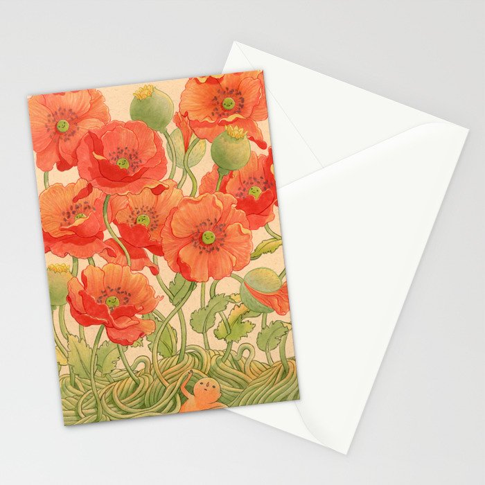 Poppy Season Stationery Card Gallery Image 2