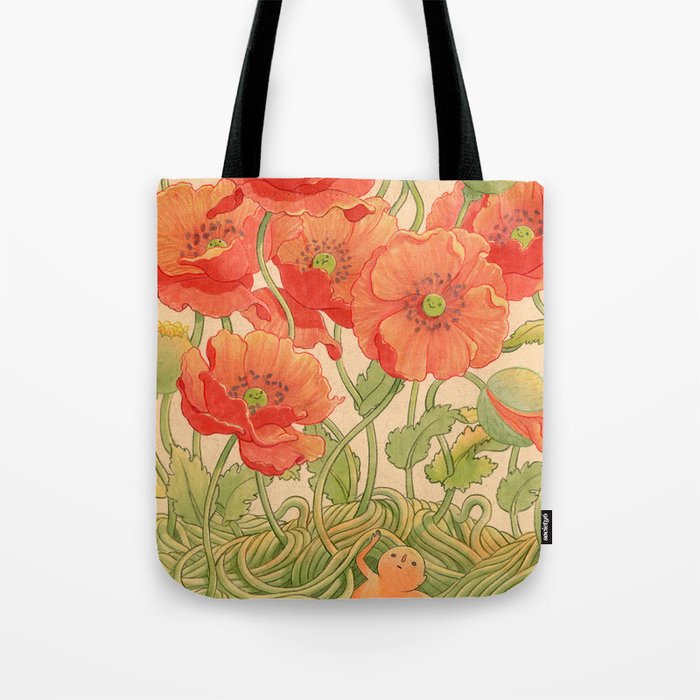 Poppy Season Tote Bag Gallery Image 1
