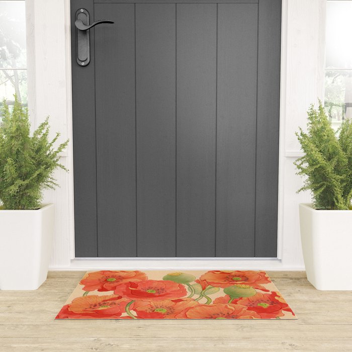Poppy Season Welcome Mat Gallery Image 3
