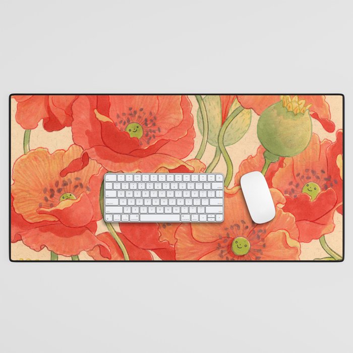 Poppy Season Desk Mat Gallery Image 1