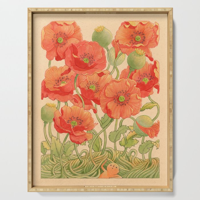 Poppy Season Serving Tray Gallery Image 1