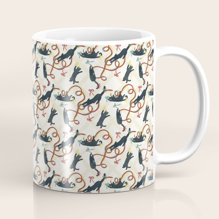 Black Cats and Red Bows Coffee Mug Gallery Image 1