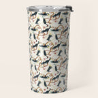 Black Cats and Red Bows Travel Mug Gallery Image 2