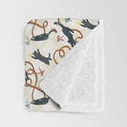 Black Cats and Red Bows Throw Blanket Gallery Image 3