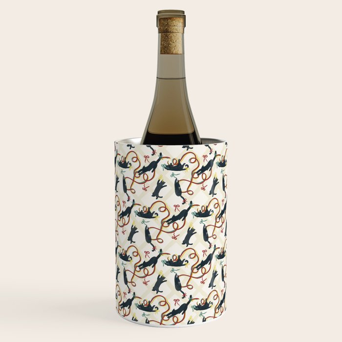 Black Cats and Red Bows Wine Chiller Gallery Image 3