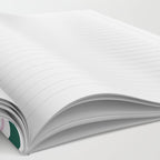 Summer Stripes - Pink, Dusty Rose, Green, and White Notebook Gallery Image 2