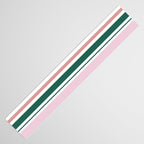 Summer Stripes - Pink, Dusty Rose, Green, and White Table Runner Gallery Image 3