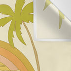 stay golden sun child lady surfer blonde / retro surf art by surfy birdy  Wall Tapestry Gallery Image 3