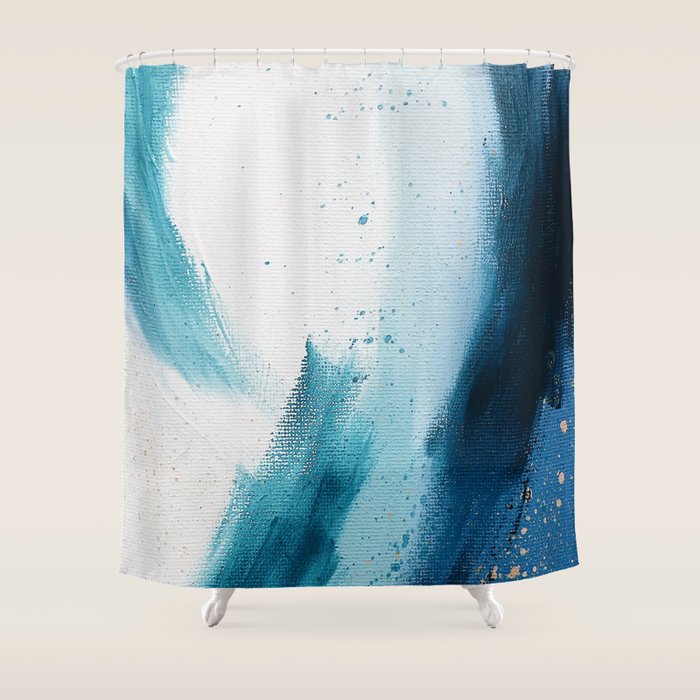 Abstract Oil Painting No.33 Shower Curtain Gallery Image 1