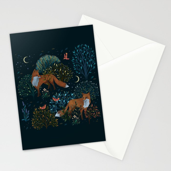 Forest Foxes Stationery Card Gallery Image 2