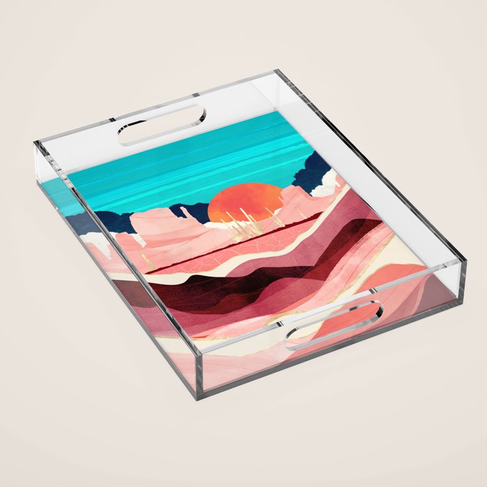 Sunset Desert Acrylic Tray Gallery Image 1