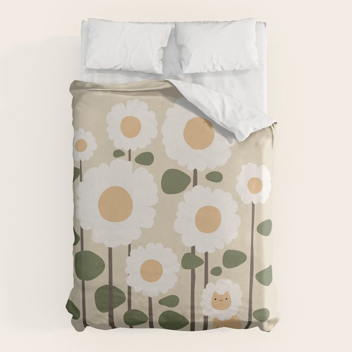 Cat and plant: Catmouflage Duvet Cover Gallery Image 6