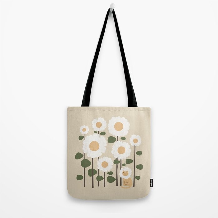 Cat and plant: Catmouflage Tote Bag Gallery Image 2
