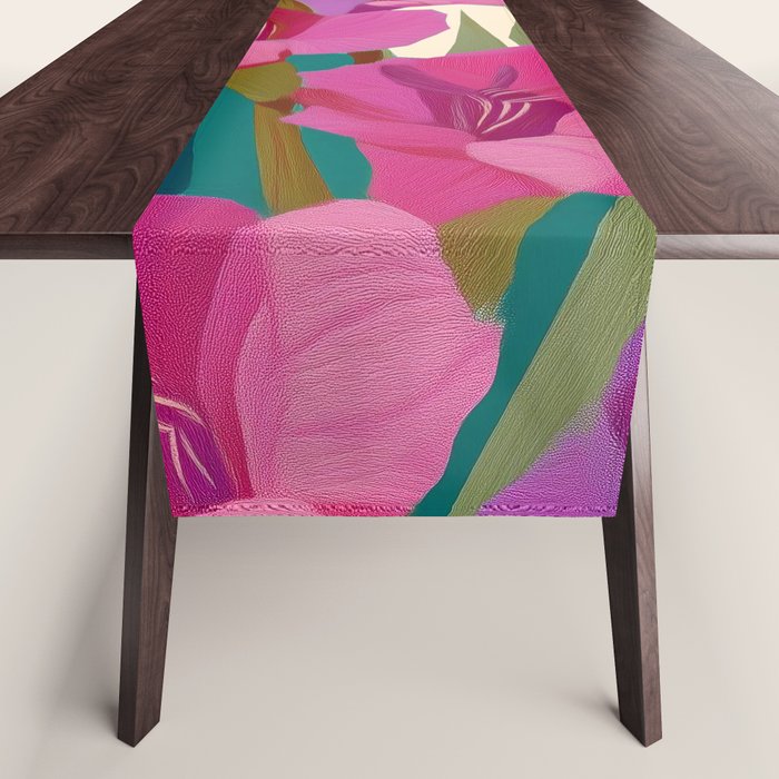Magenta Garden Table Runner Gallery Image 1