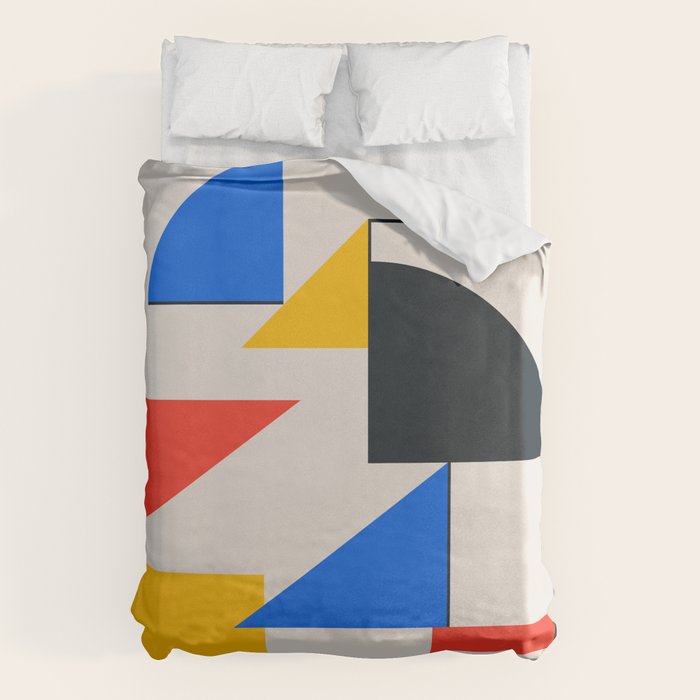 BAUHAUS 05: Exhibition 1923 | Mid Century Series  Duvet Cover Gallery Image 6