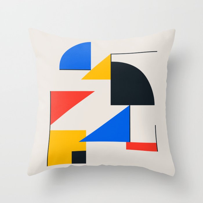BAUHAUS 05: Exhibition 1923 | Mid Century Series  Throw Pillow Gallery Image 6