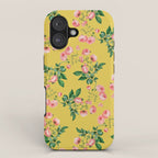 Antique Roses Floral Pattern iPhone Case Gallery Image 1