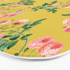 Antique Roses Floral Pattern Bath Mat Gallery Image 3