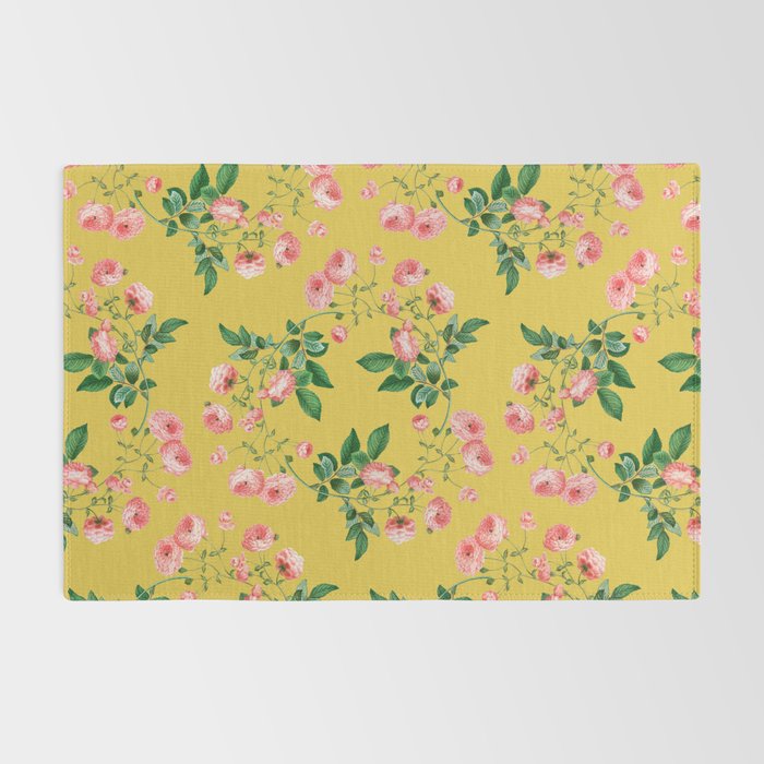 Antique Roses Floral Pattern Rug Gallery Image 2