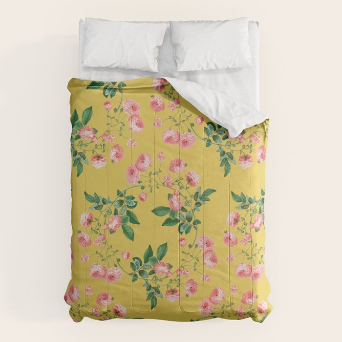 Antique Roses Floral Pattern Comforter Gallery Image 1