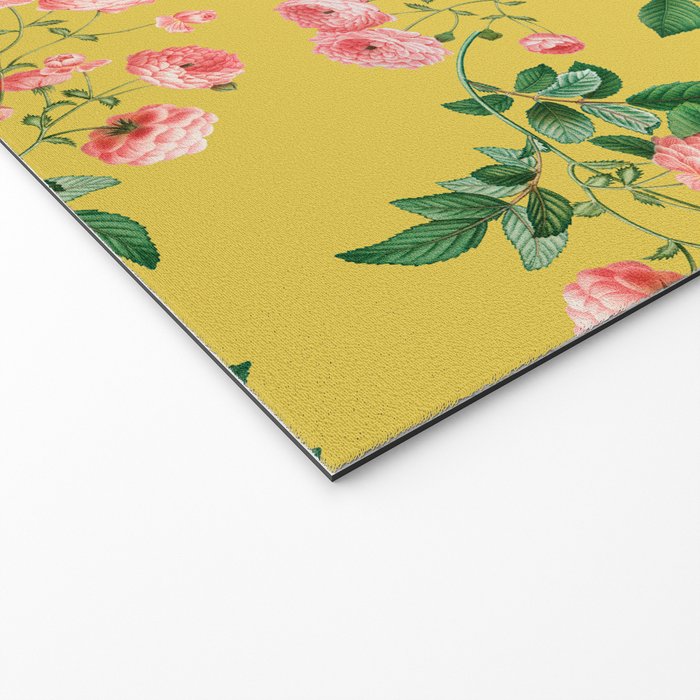 Antique Roses Floral Pattern Welcome Mat Gallery Image 2