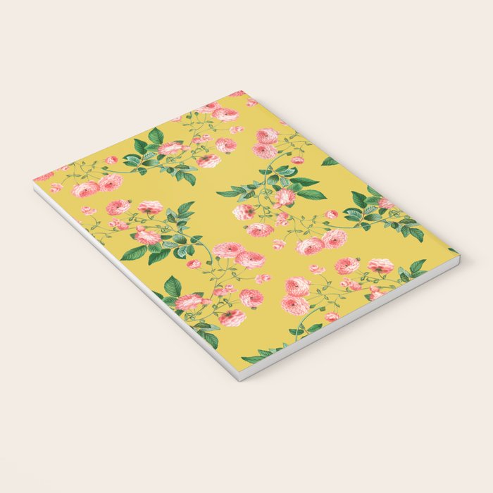 Antique Roses Floral Pattern Notebook Gallery Image 3