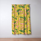 Antique Roses Floral Pattern Window Curtain Gallery Image 3