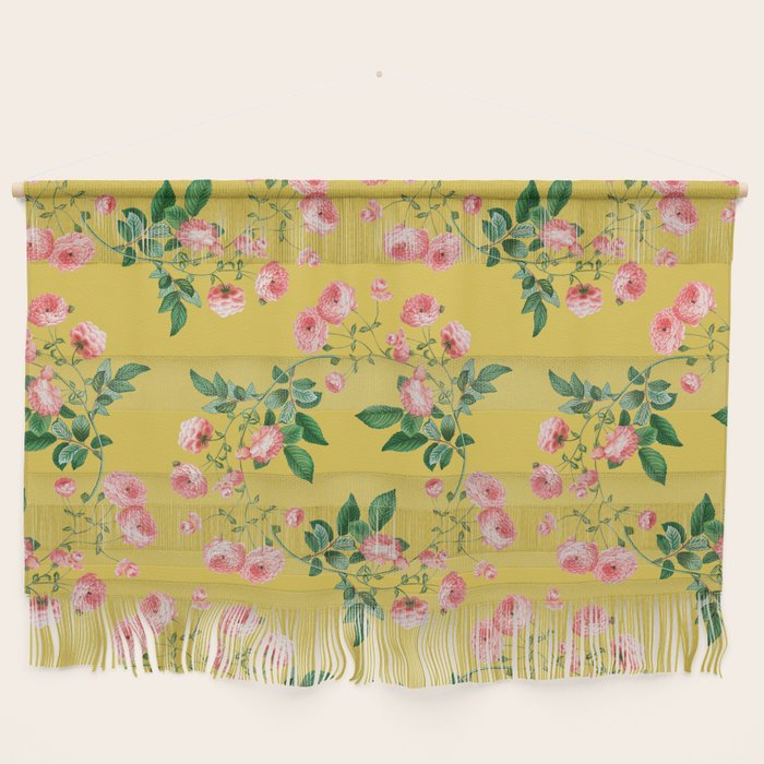 Antique Roses Floral Pattern Wall Hanging Gallery Image 1