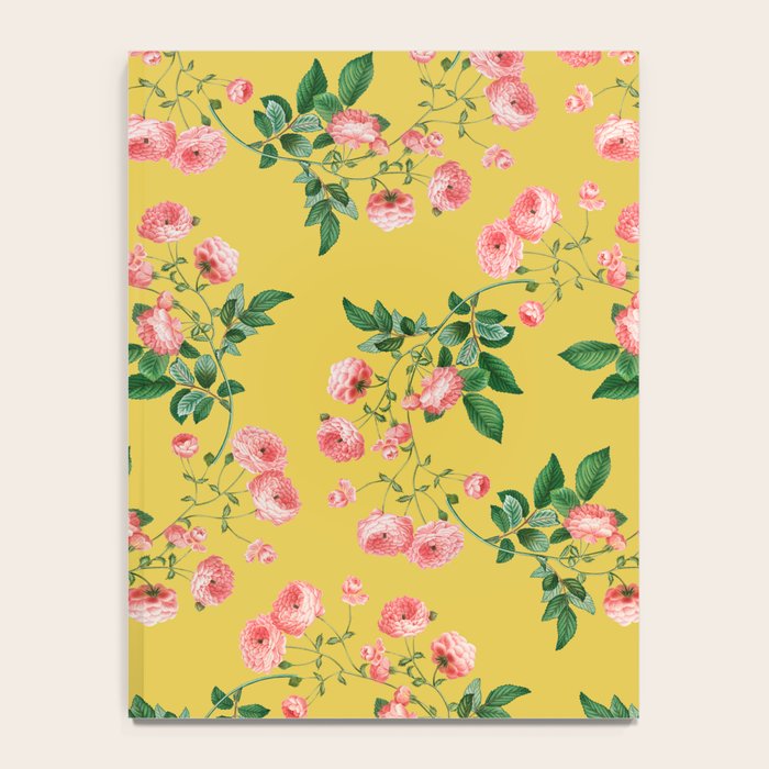 Antique Roses Floral Pattern Notebook Gallery Image 4