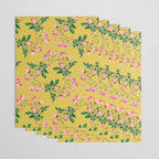 Antique Roses Floral Pattern Wrapping Paper Gallery Image 3