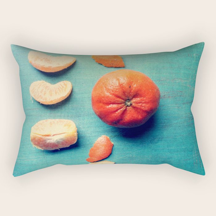 Orange Wedge Rectangular Pillow Gallery Image 1