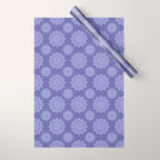 Elegant Periwinkle Purple Blue Boho Mandala Wrapping Paper Gallery Image 1