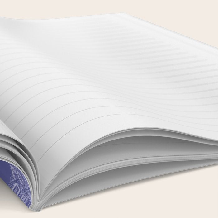 Elegant Periwinkle Purple Blue Boho Mandala Notebook Gallery Image 2