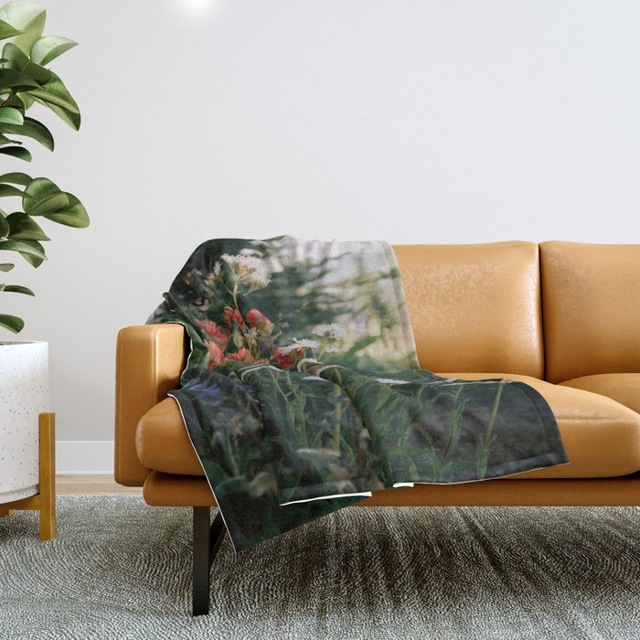 Wildflowers Throw Blanket Gallery Image 1