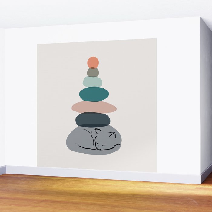 Cat Landscape 58 Wall Mural Gallery Image 2