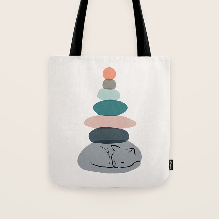 Cat Landscape 58 Tote Bag Gallery Image 1