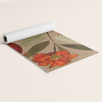 Pomegranate Botanical Art 1 Yoga Mat Gallery Image 2
