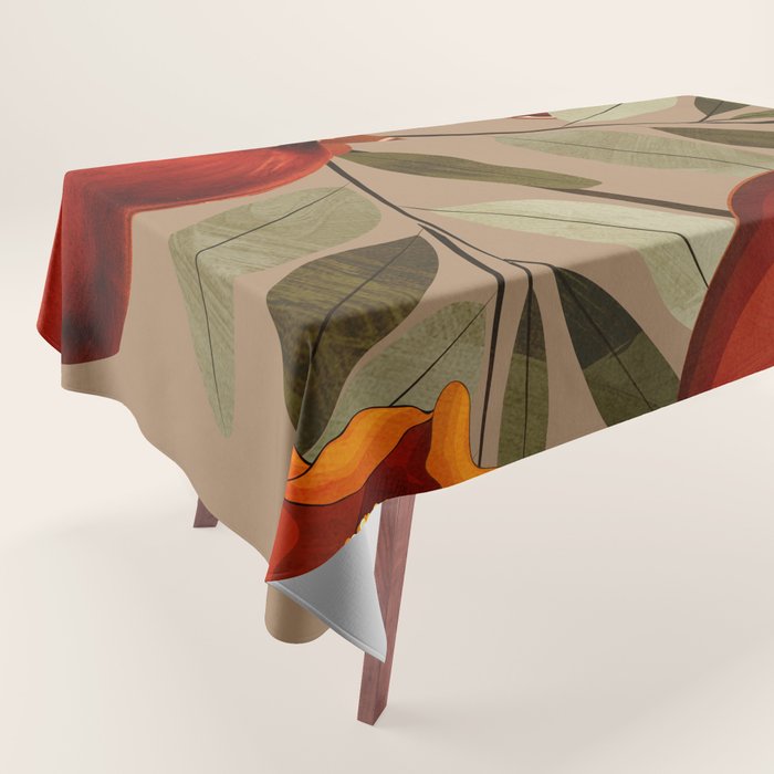 Pomegranate Botanical Art 1 Tablecloth Gallery Image 1