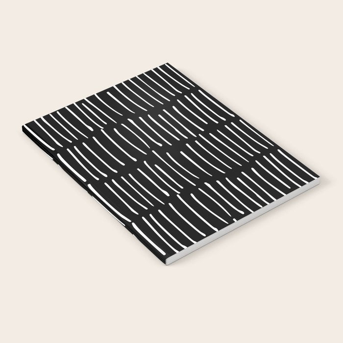 Black and White Minimal Stripe Notebook Gallery Image 2