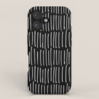 Black and White Minimal Stripe iPhone Case Gallery Image 1