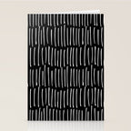 Black and White Minimal Stripe Stationery Card Gallery Image 2
