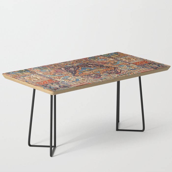 Golden Nature Antique Persian Kashmar Coffee Table Gallery Image 1