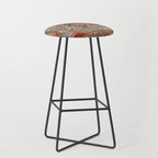 Golden Nature Antique Persian Kashmar Stool Gallery Image 1