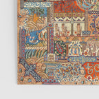 Golden Nature Antique Persian Kashmar Poster Gallery Image 3