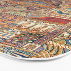 Golden Nature Antique Persian Kashmar Bath Mat Gallery Image 3