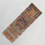 Golden Nature Antique Persian Kashmar Yoga Mat Gallery Image 1